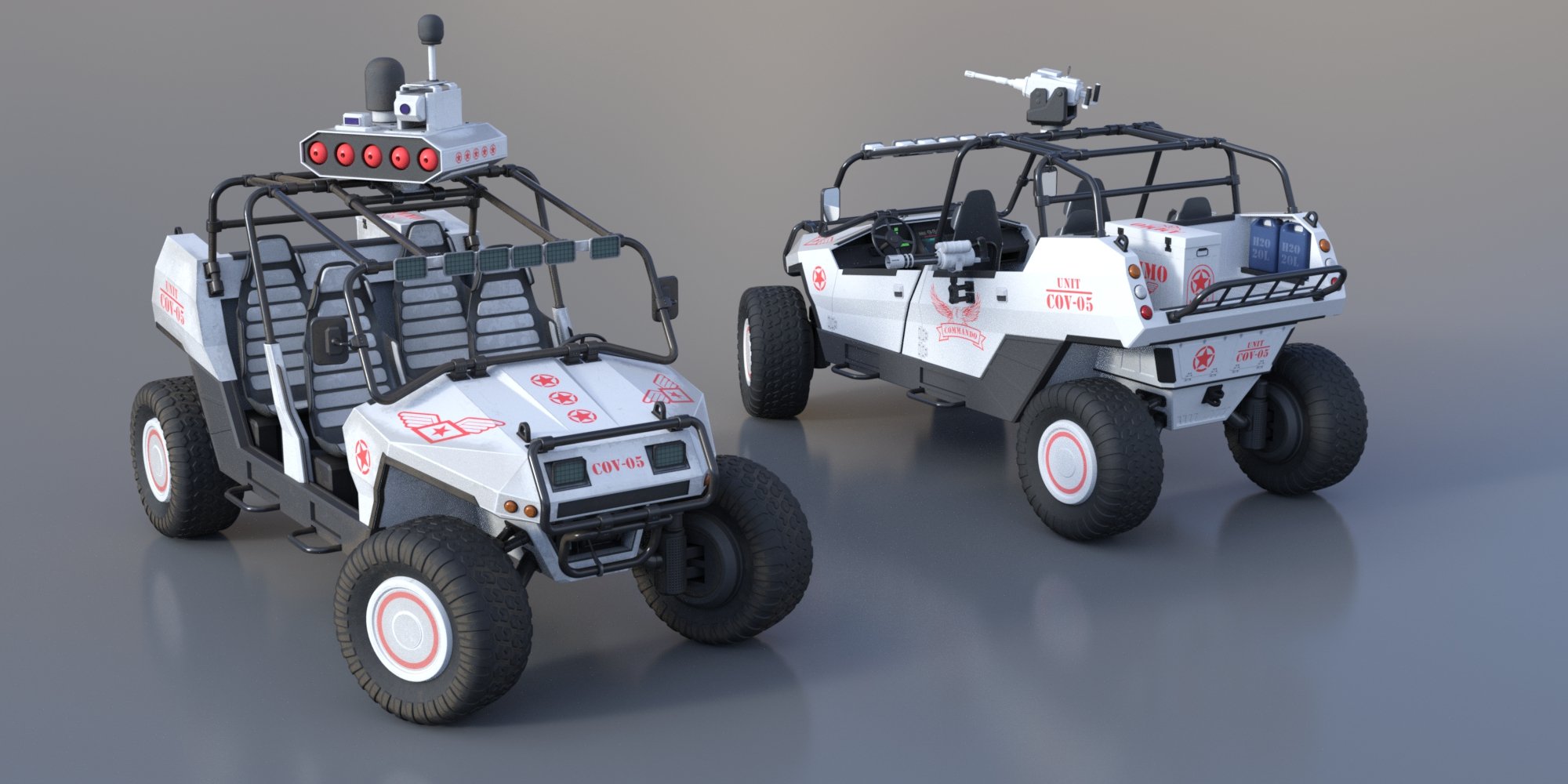 MIL ATV Vehicle Weaponry and Props by: FToRiSade, 3D Models by Daz 3D