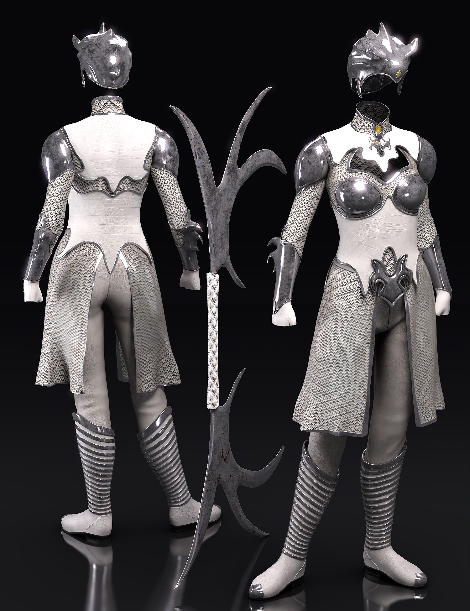 dForce Alien Sentinel : Venom Vanguard by: Moonscape GraphicsSade, 3D Models by Daz 3D