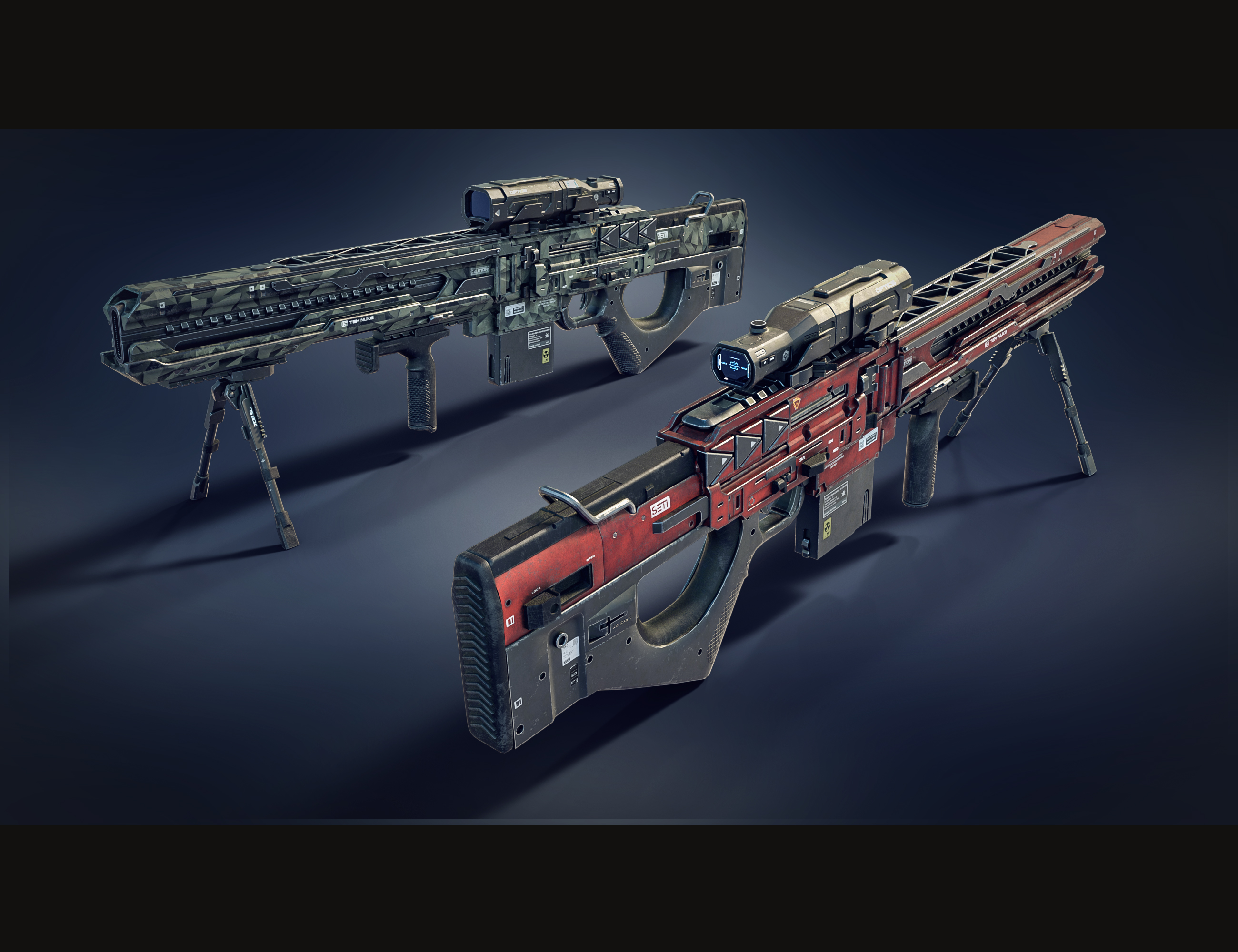 Cyberpunk Droid Sniper Rifle by: Polish, 3D Models by Daz 3D