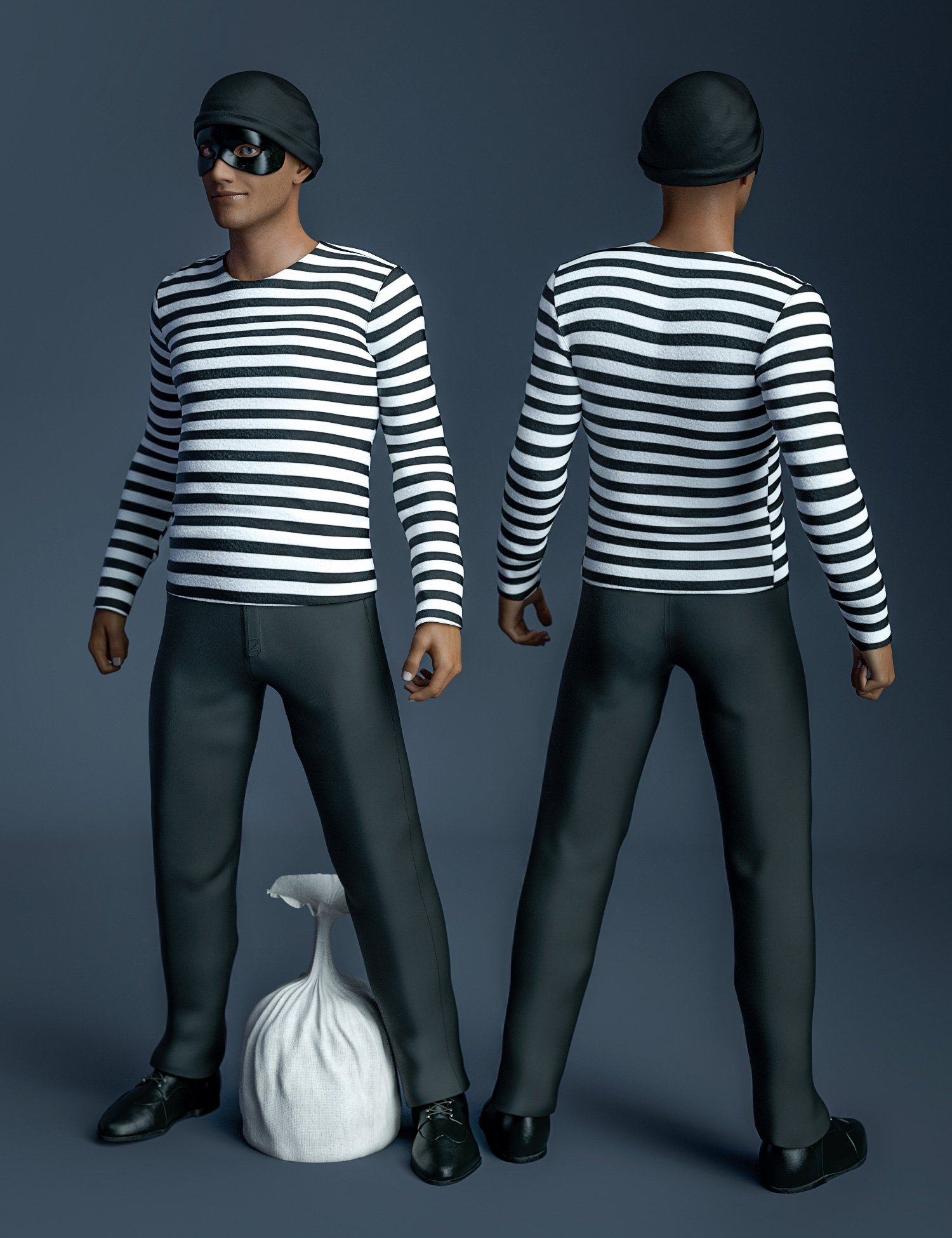 The Heist Outfit Textures The Heist Outfit Textures by: Sade, 3D Models by Daz 3D