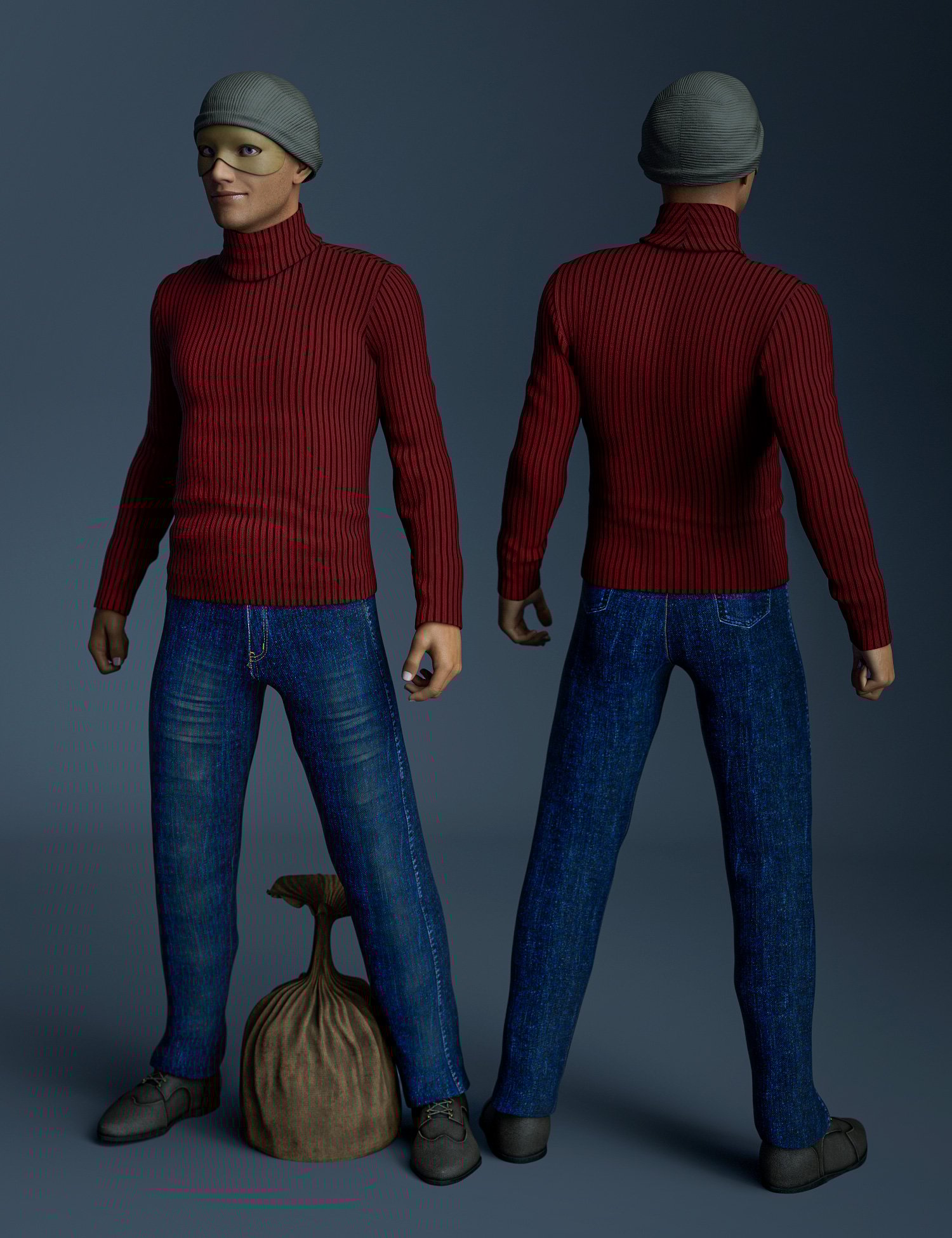 The Heist Outfit Textures The Heist Outfit Textures by: Sade, 3D Models by Daz 3D
