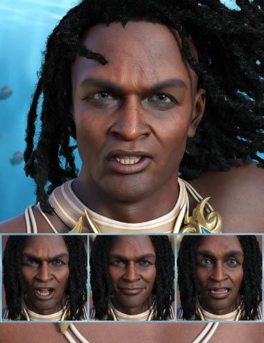 Sea King - Expressions for Genesis 8.1 Male and Zale 8.1 by: JWolf, 3D Models by Daz 3D