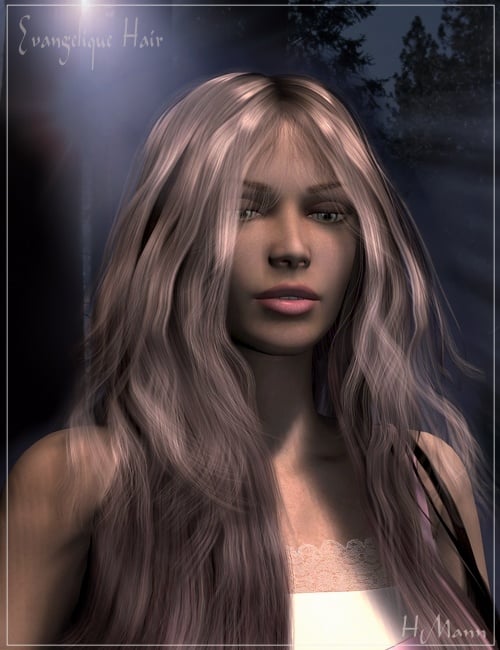 Evangelique Hair by: Magix 101, 3D Models by Daz 3D