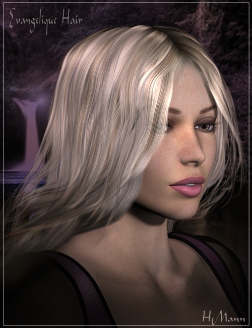 Evangelique Hair by: Magix 101, 3D Models by Daz 3D
