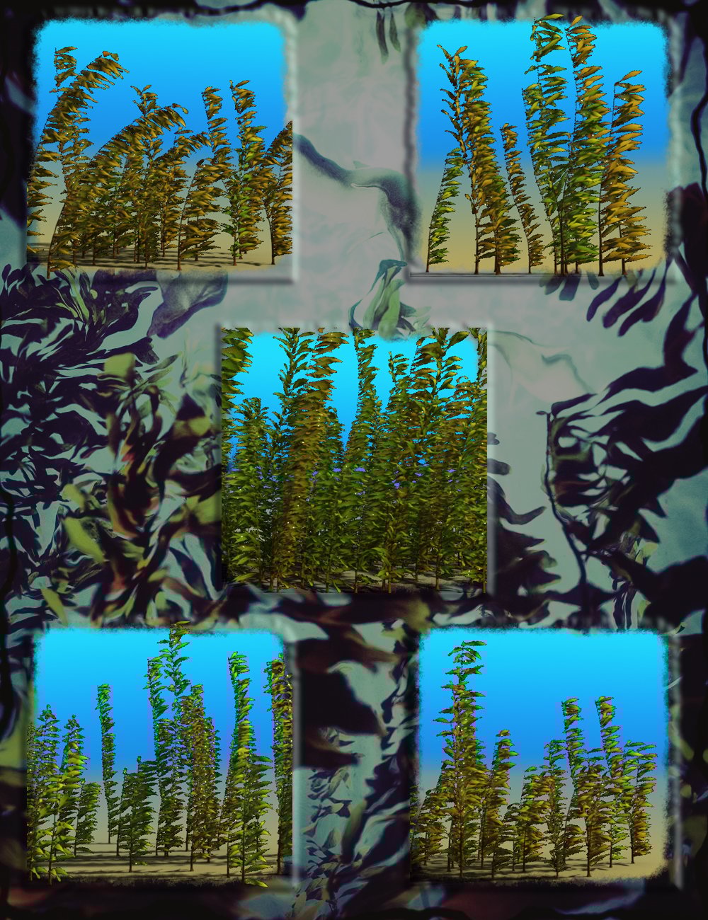 Just Beachy - Underwater Kelp Forest Just Beachy - Underwater Kelp Forest by: MartinJFrost, 3D Models by Daz 3D