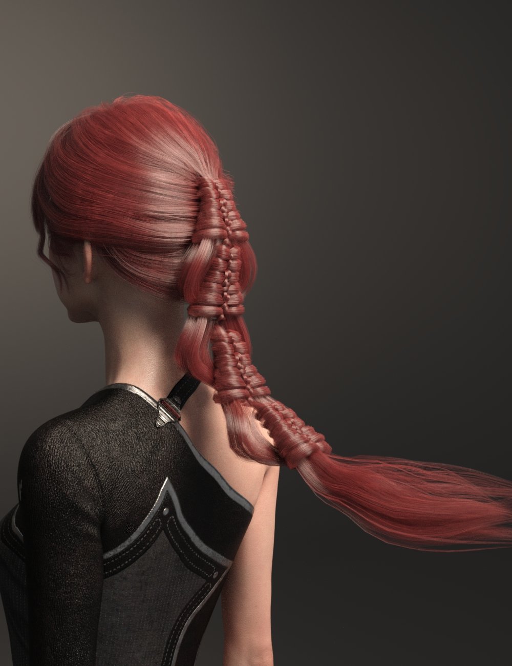 Hui Hair for Genesis 8 and 8.1 Females by: Ergou, 3D Models by Daz 3D