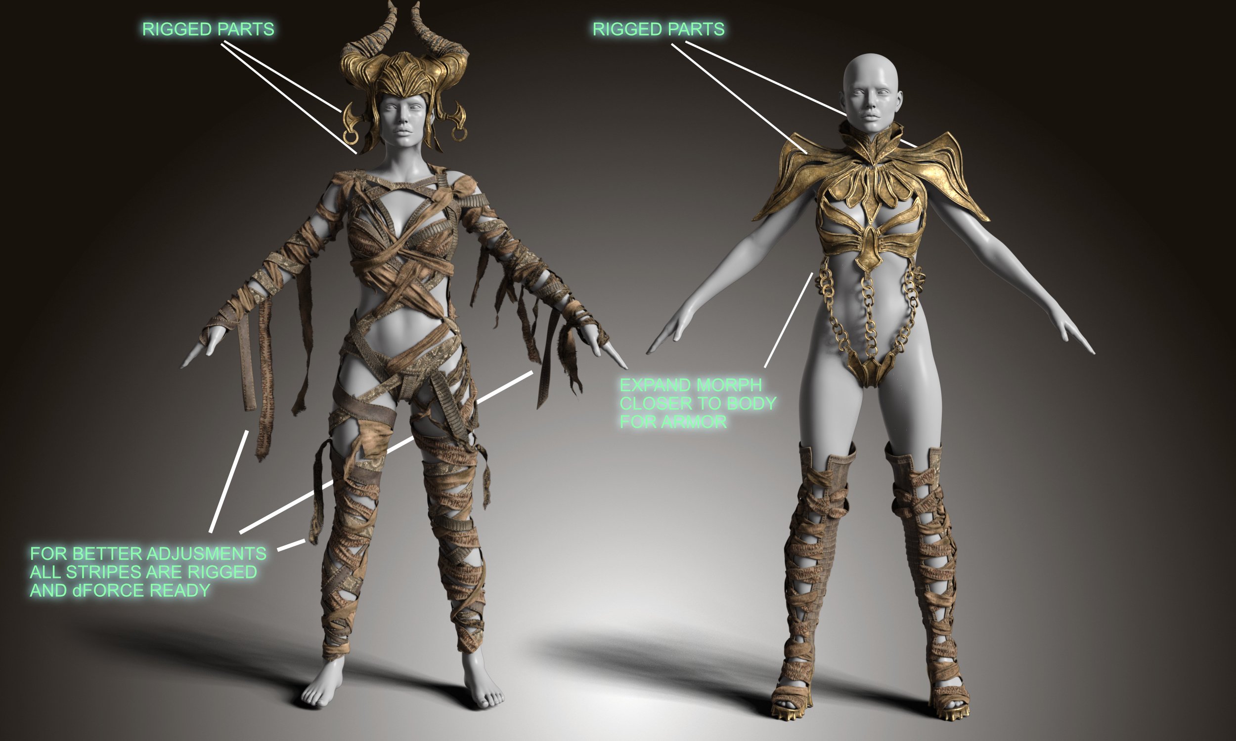 Black Magic Queen Outfit with dForce for Genesis 8 and 8.1 Females Black Magic Queen Outfit with dForce for Genesis 8 and 8.1 Females by: Linday, 3D Models by Daz 3D