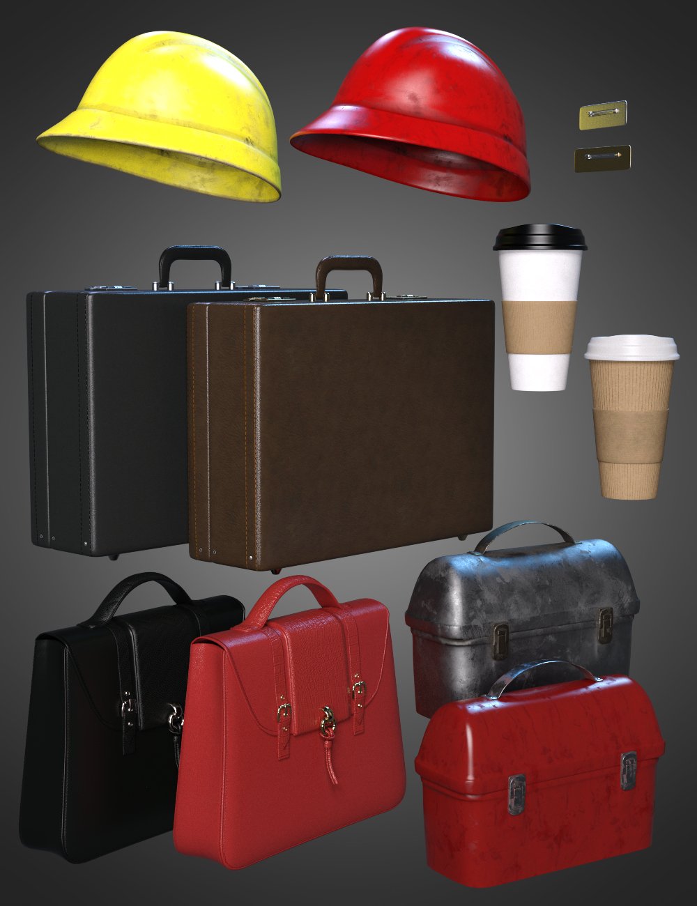 Going to Work Props for Genesis 8 and 8.1 by: Nikisatez, 3D Models by Daz 3D