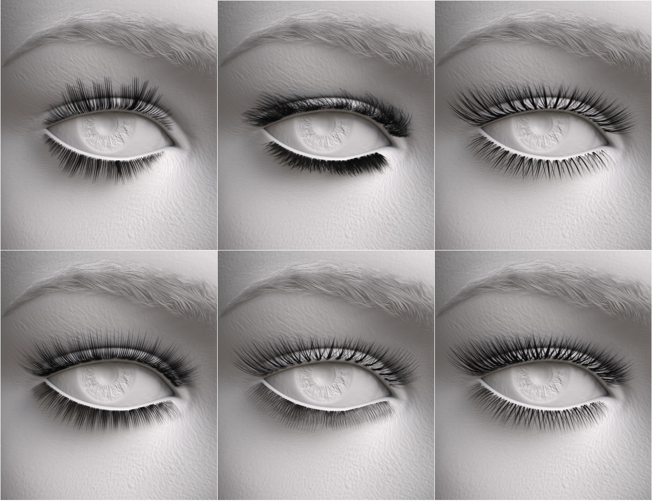 Falsies Eyelashes for Genesis 8.1 by: OziChickhotlilme74, 3D Models by Daz 3D
