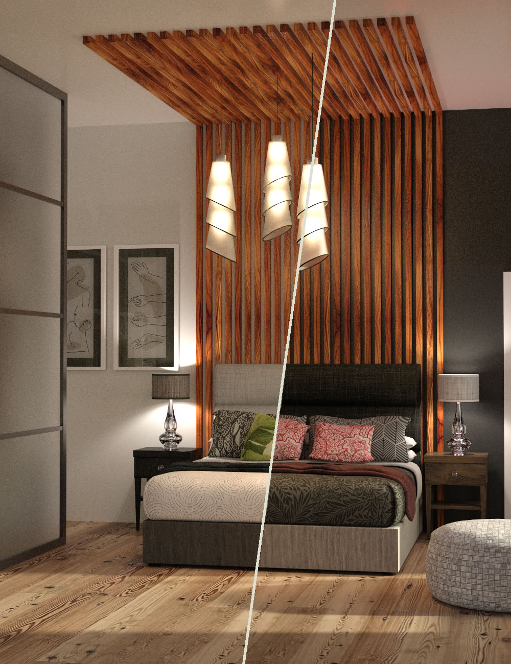Dream-On Bedroom with Genesis 8 Female Poses by: SilvaAnt3d, 3D Models by Daz 3D
