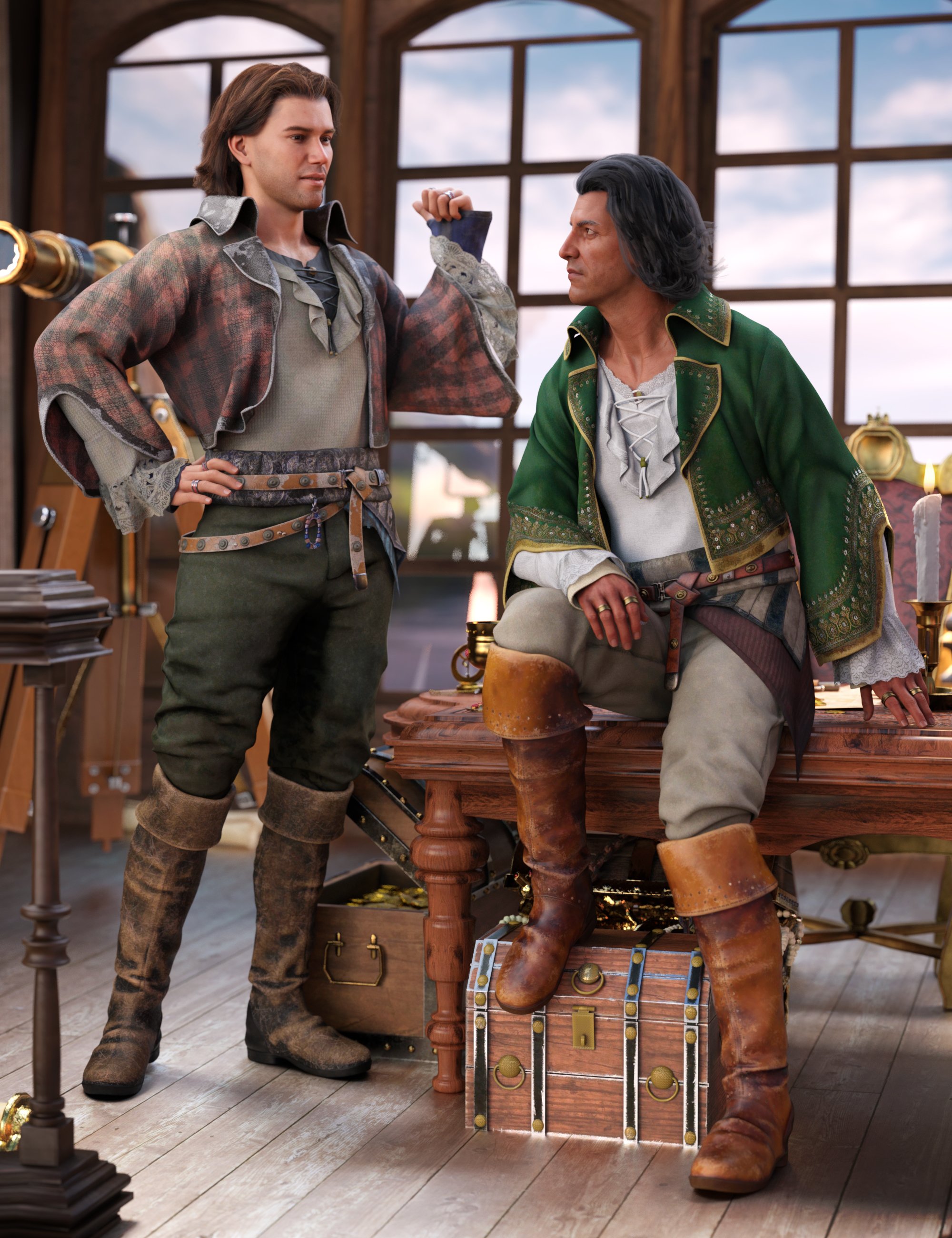 dForce Corsican Raider Outfit for Genesis 8 and 8.1 Males dForce Corsican Raider Outfit for Genesis 8 and 8.1 Males by: MadaShox-Design, 3D Models by Daz 3D