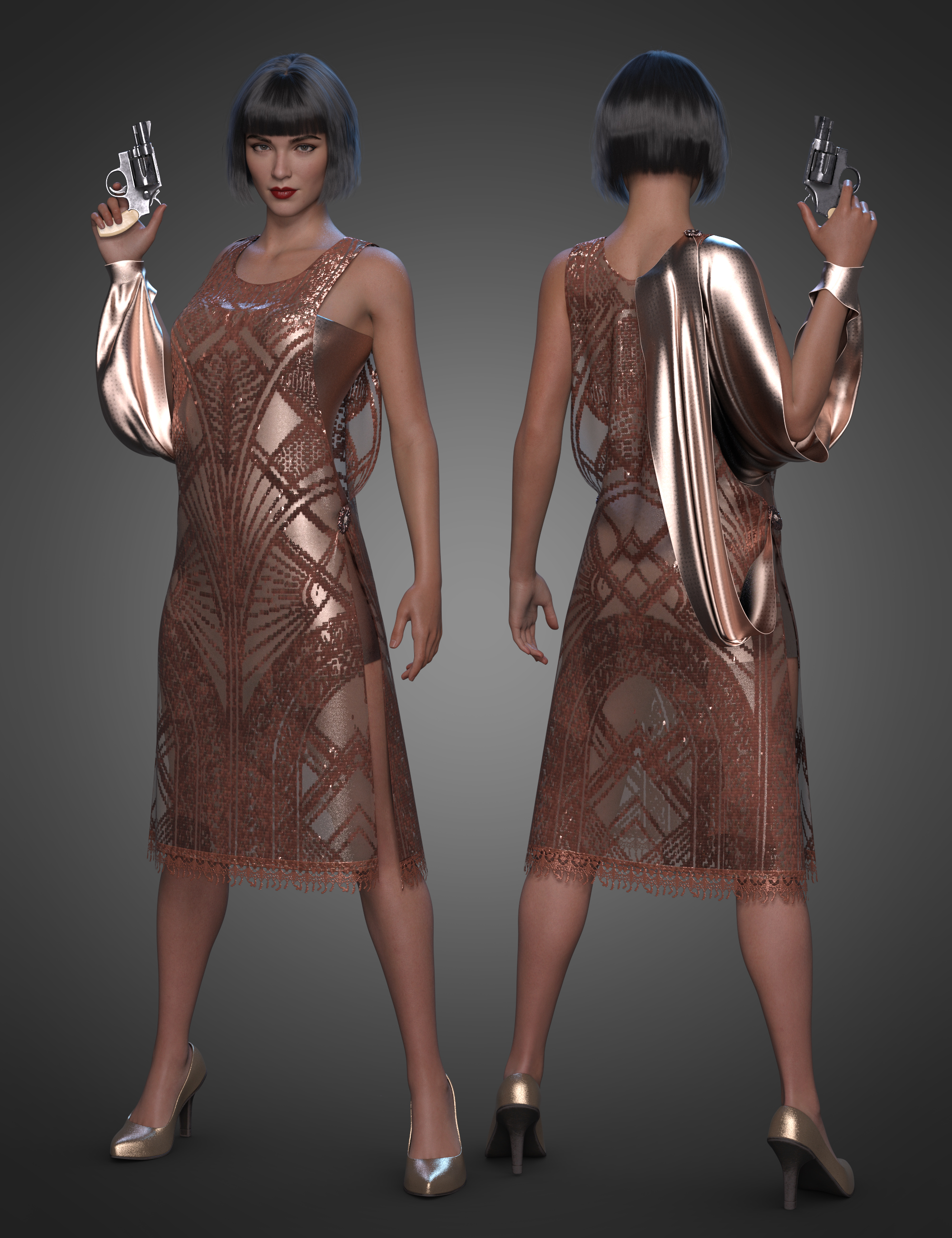 dForce Moonlight Texture Addon by: Sade, 3D Models by Daz 3D