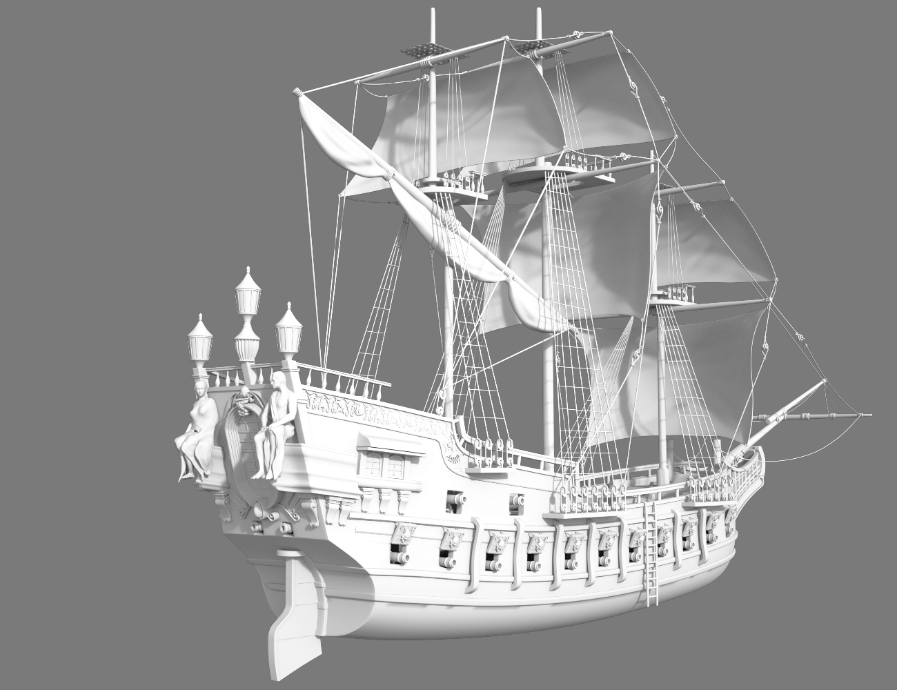 Tartarean Pirate Ship by: Charlie, 3D Models by Daz 3D
