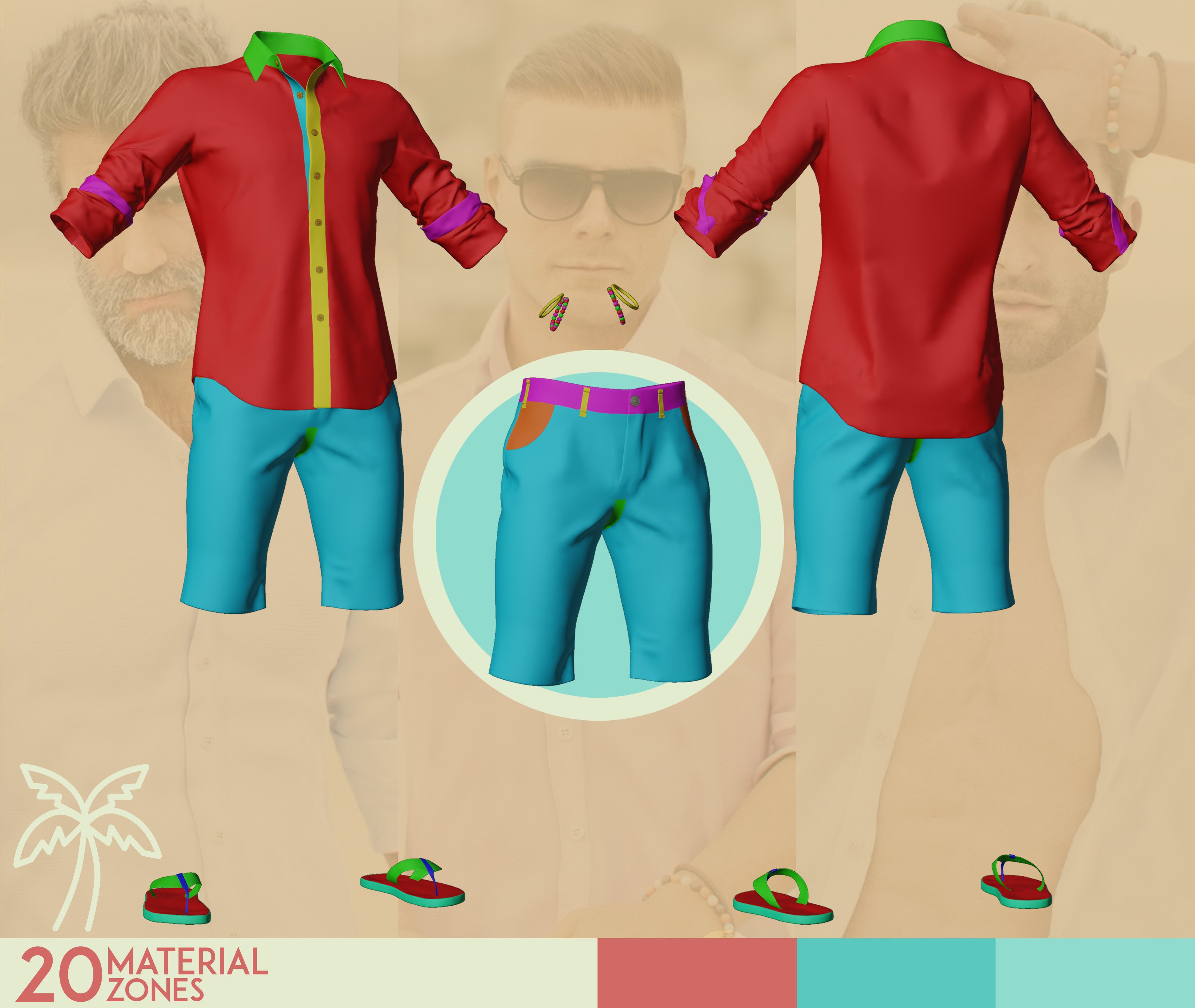 dForce MI Summer Casual Outfit for Genesis 8 and 8.1 Males dForce MI Summer Casual Outfit for Genesis 8 and 8.1 Males by: mal3Imagery, 3D Models by Daz 3D