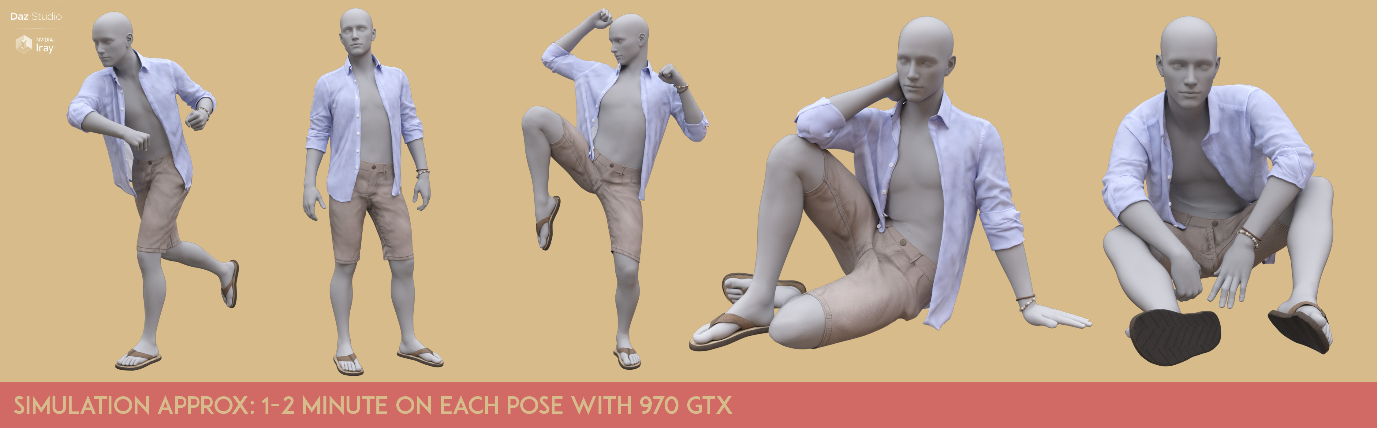 dForce MI Summer Casual Outfit for Genesis 8 and 8.1 Males dForce MI Summer Casual Outfit for Genesis 8 and 8.1 Males by: mal3Imagery, 3D Models by Daz 3D