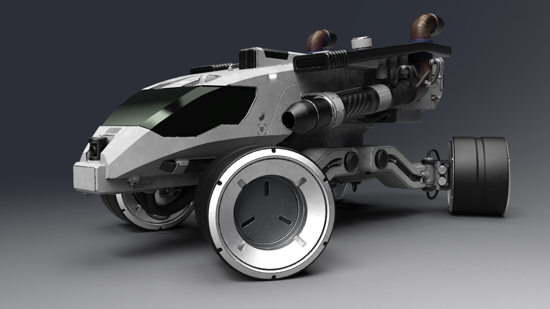 Sci-fi Space Rover by: Mely3D, 3D Models by Daz 3D