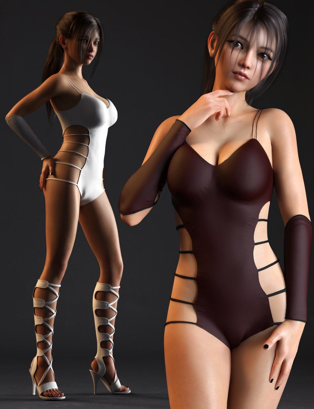 Strappy Suit Set for Genesis 8 and 8.1 Females Strappy Suit Set for Genesis 8 and 8.1 Females by: Mytilus3dLab, 3D Models by Daz 3D