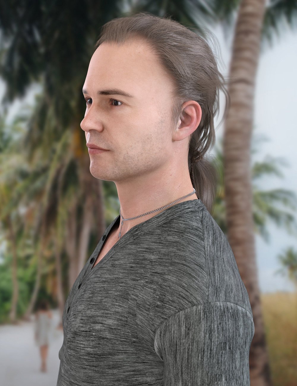 Gibbs Hair for Genesis 8 Males by: Propschick, 3D Models by Daz 3D