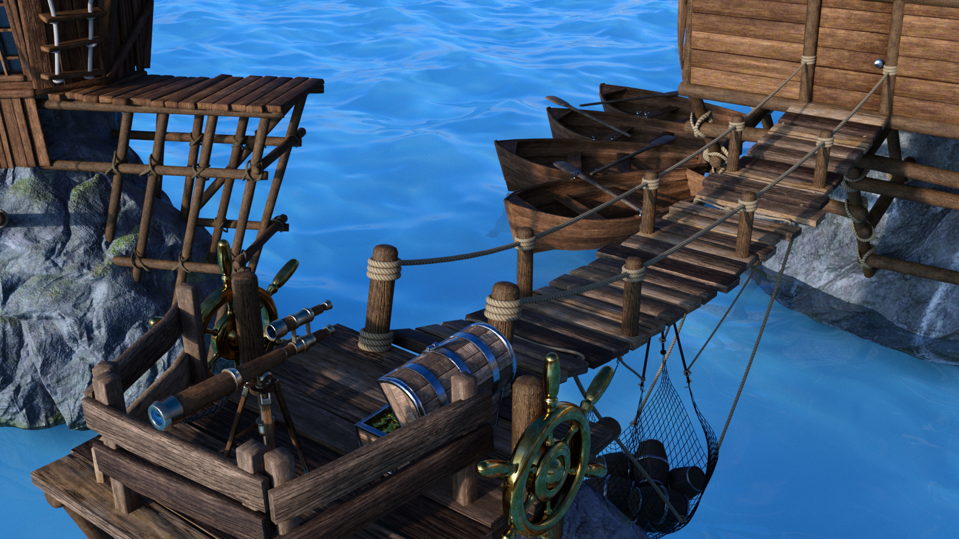 Pirate Hideout Pirate Hideout by: Feng, 3D Models by Daz 3D