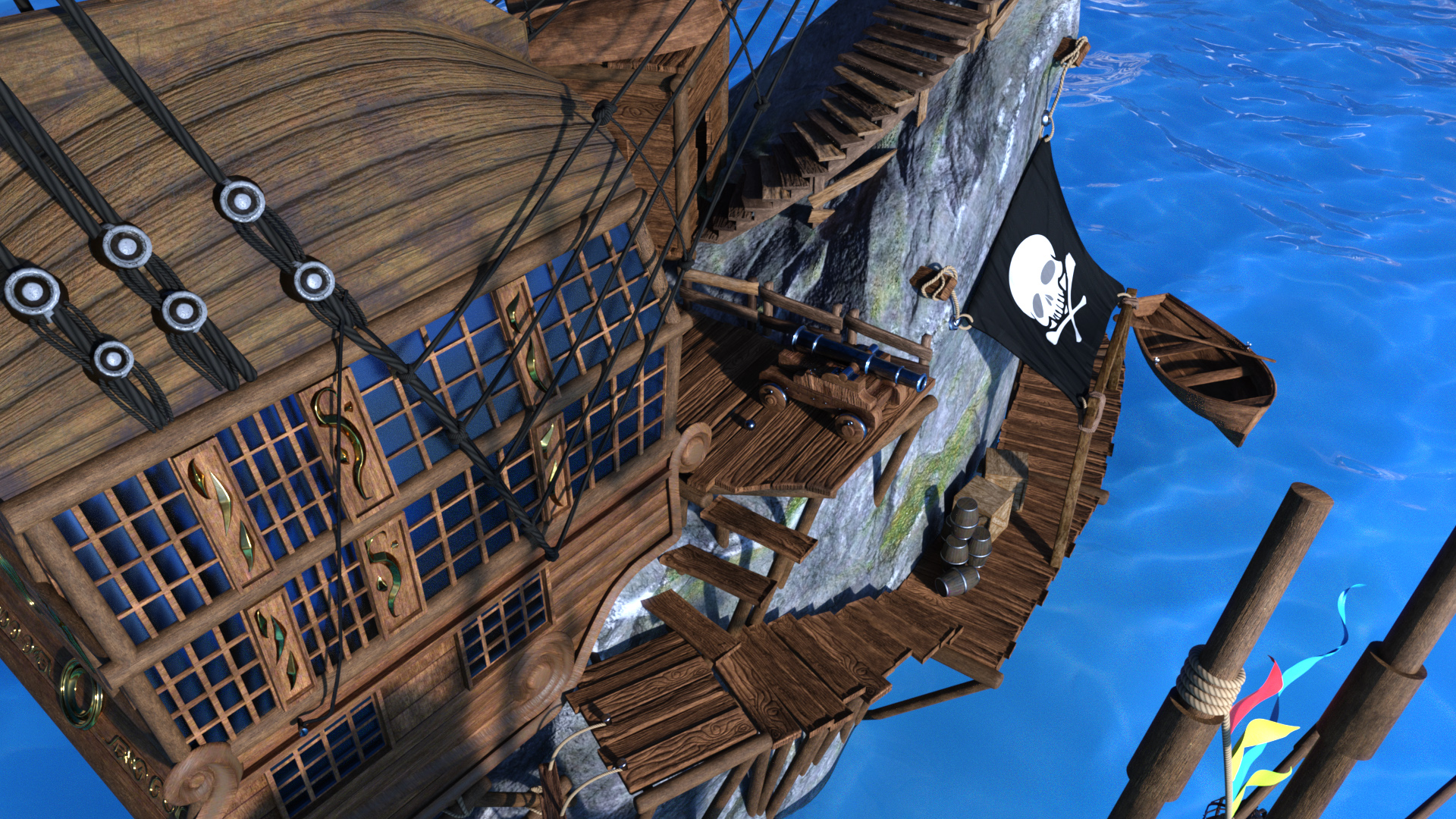 Pirate Hideout Pirate Hideout by: Feng, 3D Models by Daz 3D