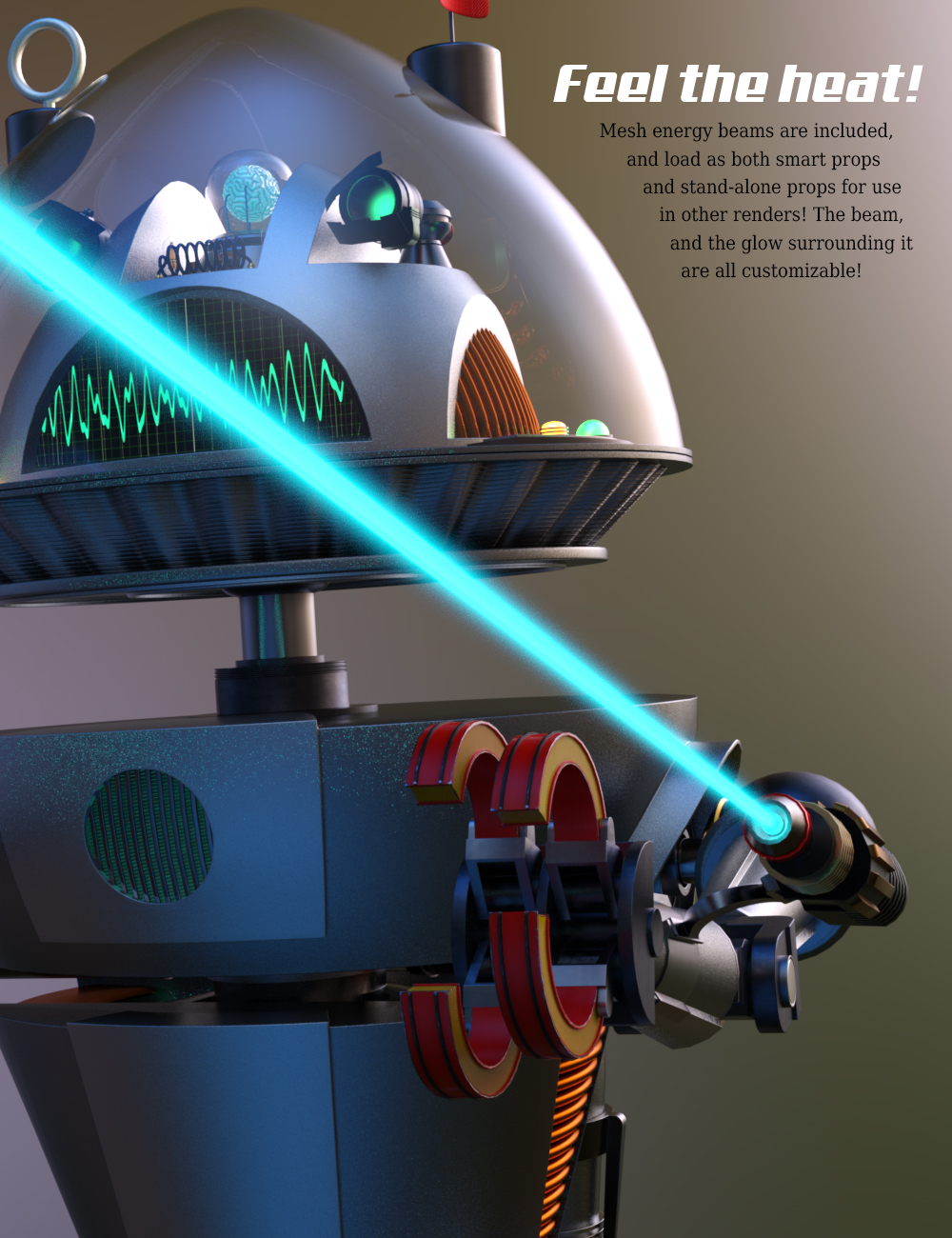 Robot X95A by: Those Things, 3D Models by Daz 3D
