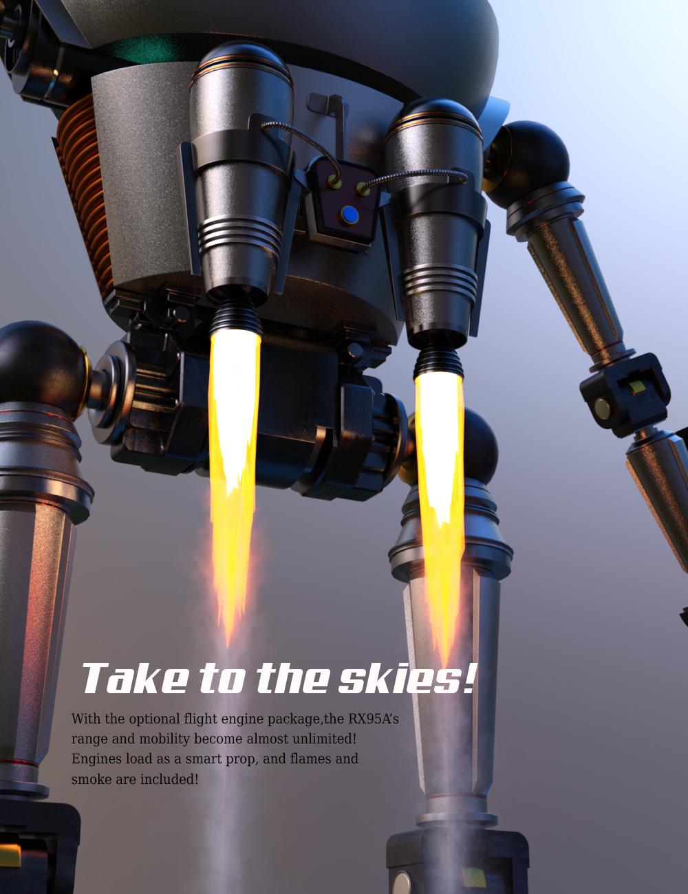 Robot X95A Robot X95A by: Those Things, 3D Models by Daz 3D