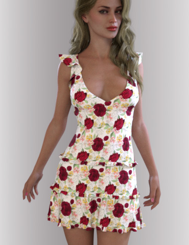 dForce Skyler Dress Outfit for Genesis 8.1 Females | Daz 3D