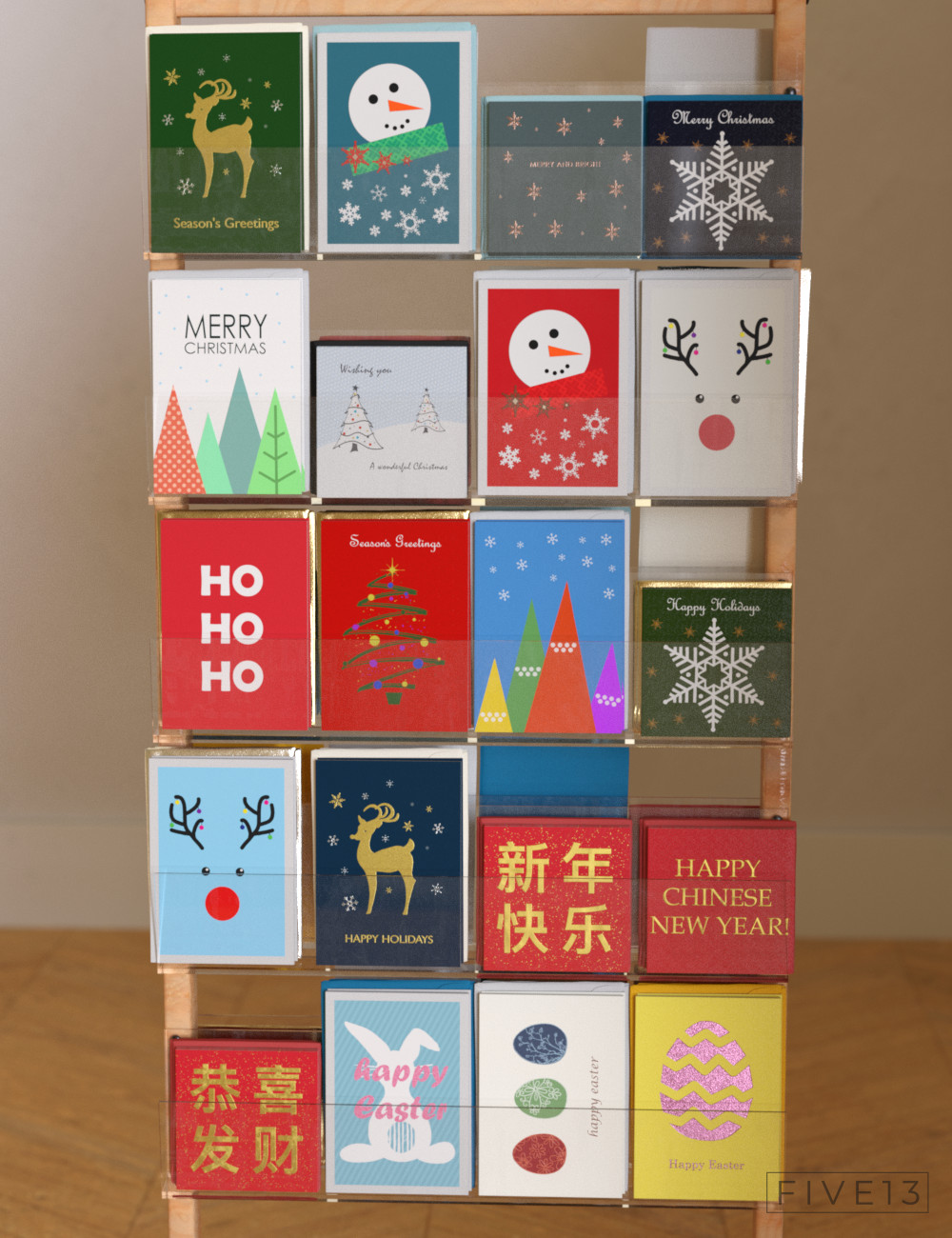 Greeting Cards Greeting Cards by: Five13, 3D Models by Daz 3D