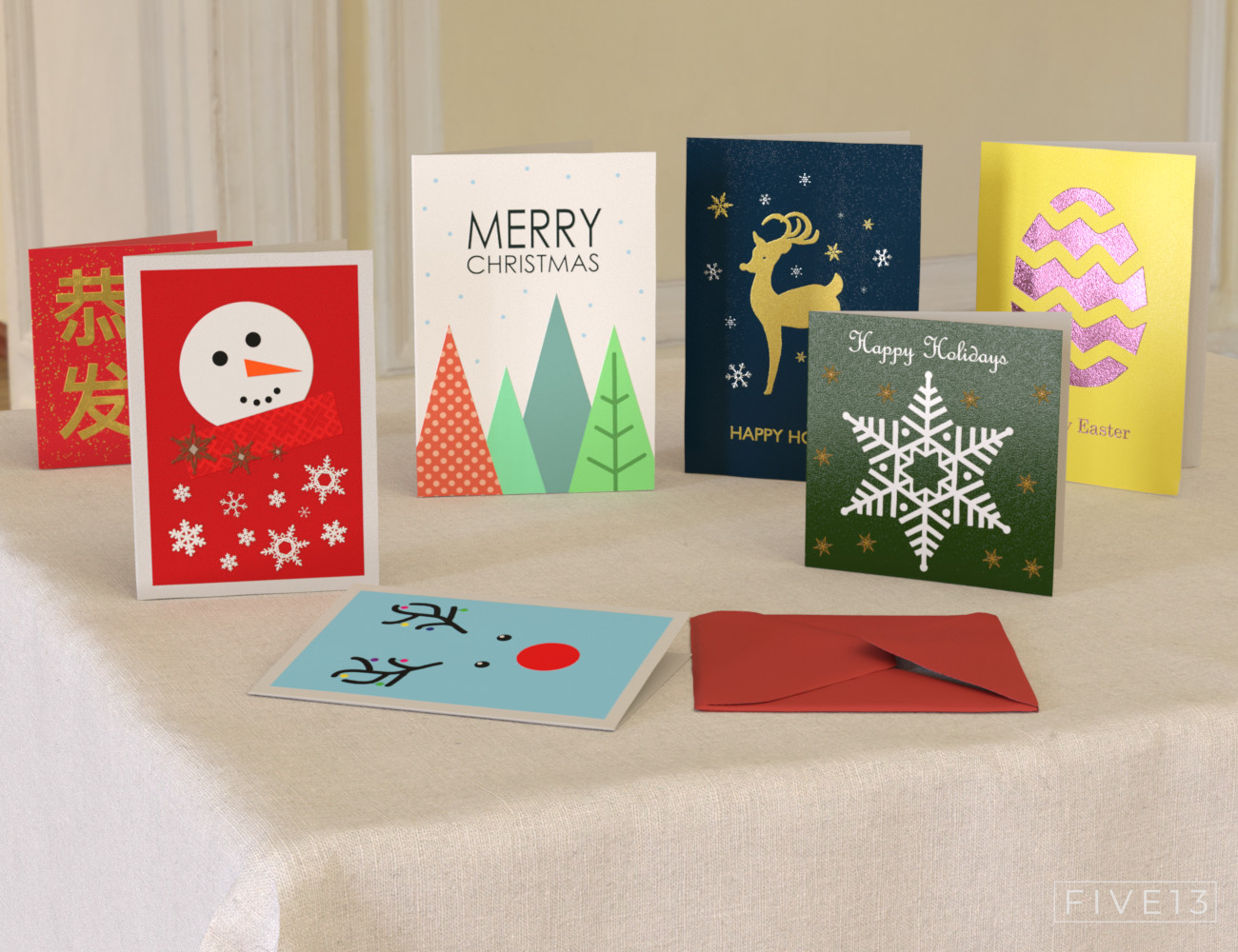 Greeting Cards Greeting Cards by: Five13, 3D Models by Daz 3D