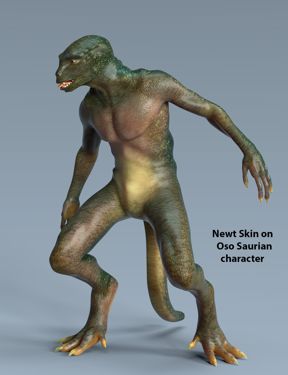 Oso Newt for Genesis 8.1 Male by: Oso3D, 3D Models by Daz 3D