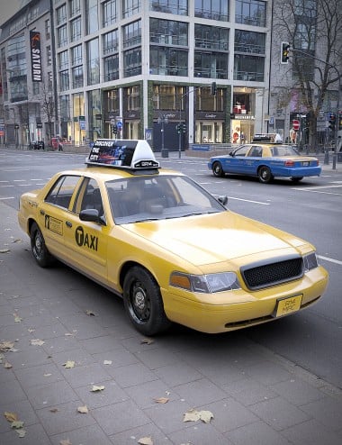 Downtown Taxi Downtown Taxi by: RedCrow3DArtOdyssey, 3D Models by Daz 3D