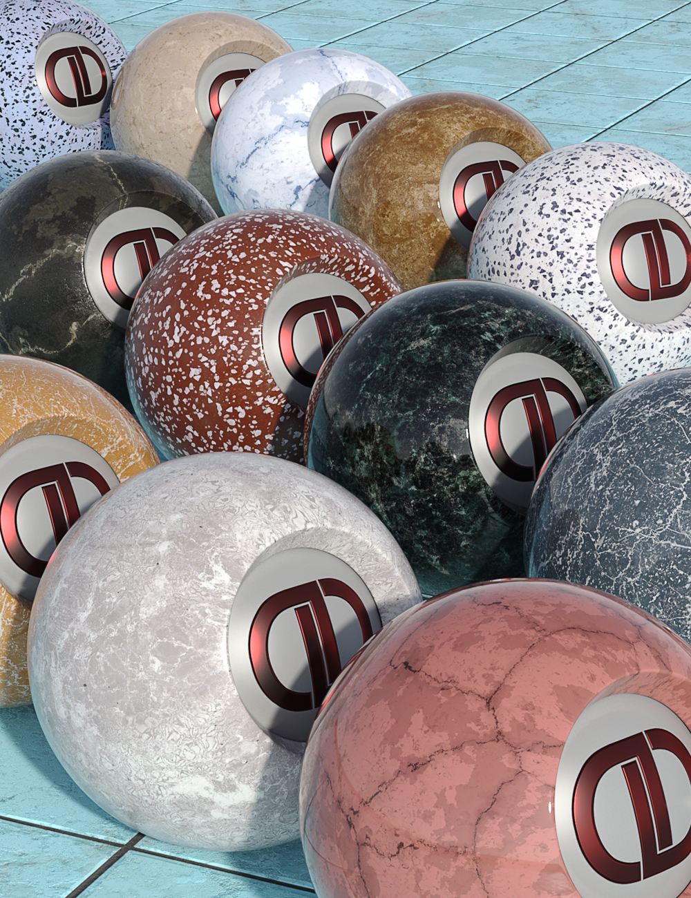 DD PBR Marble Shaders for Iray by: Digital Delirium, 3D Models by Daz 3D