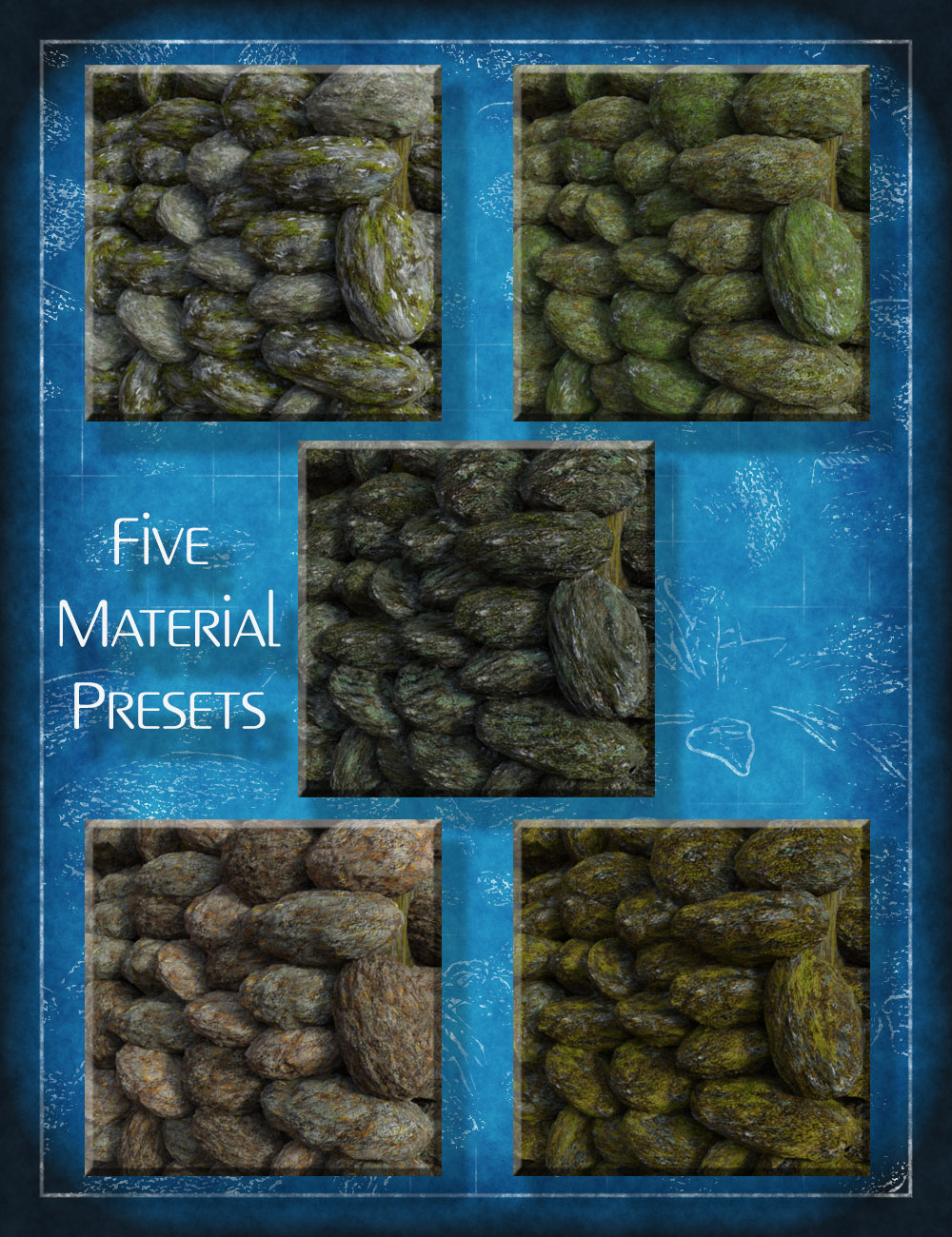 Ancient Stones - Modular Dry Stone Rustic Walls by: MartinJFrost, 3D Models by Daz 3D