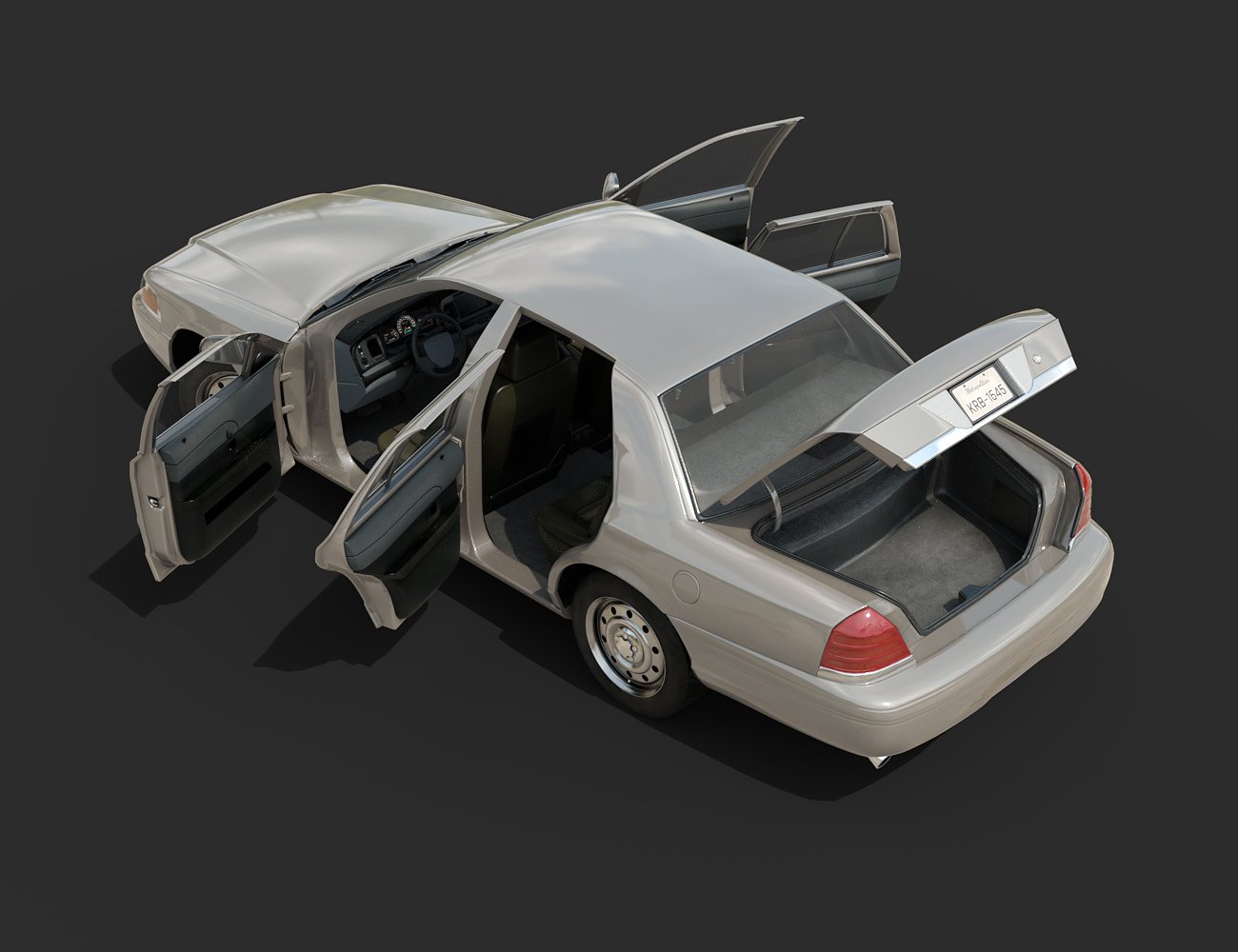 Casual Family Sedan by: RedCrow3DArtOdyssey, 3D Models by Daz 3D