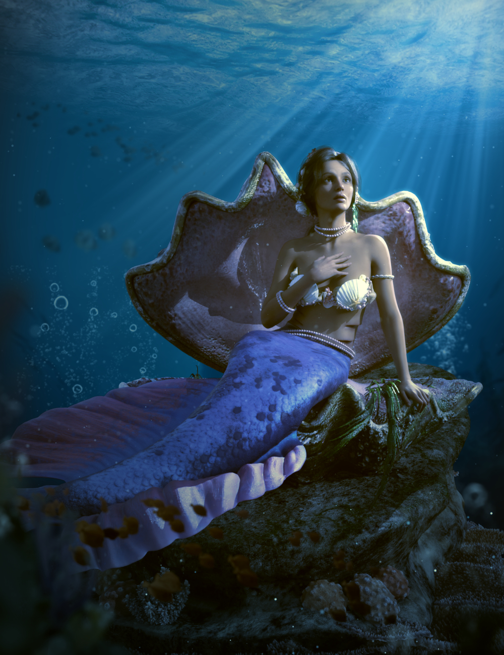 Mermaid Animations for Coral 8.1 by: ThreeDigital, 3D Models by Daz 3D