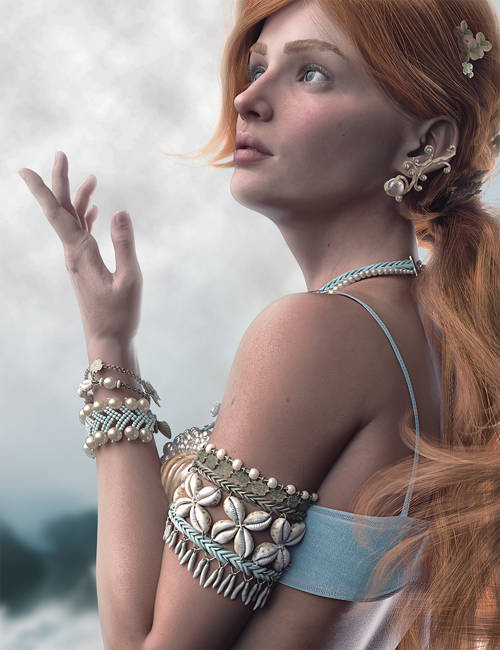 Under Sea Jewelry For Genesis 8 and 8.1 Females by: adeilsonjc, 3D Models by Daz 3D