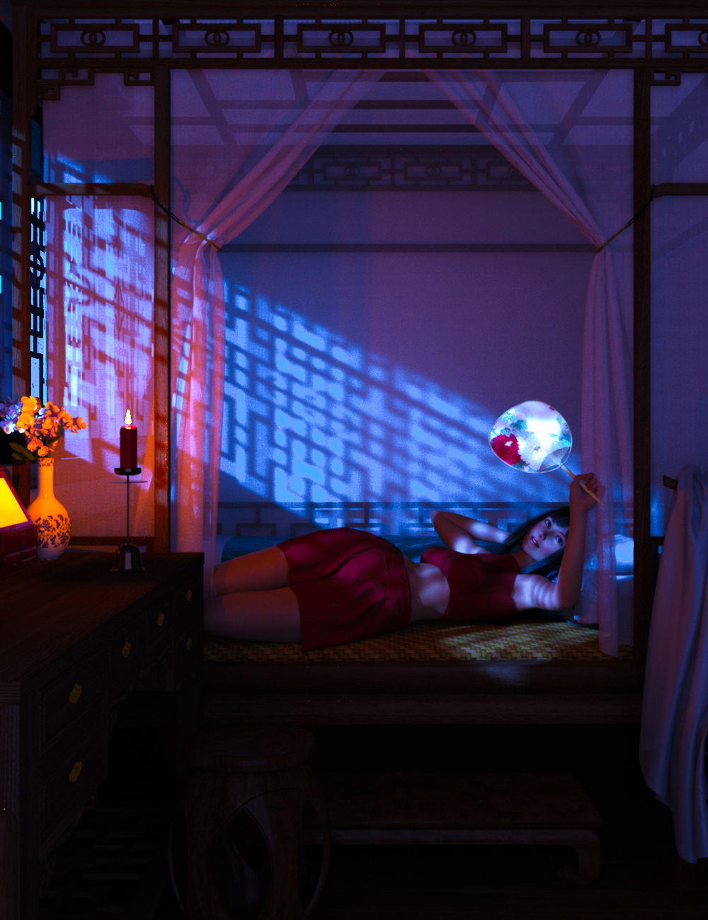 ANCIENT CHINESE BEDROOM visual data 7