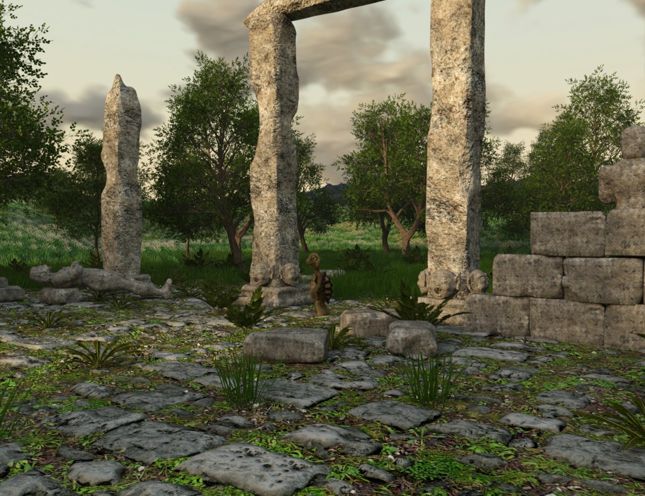 The Valley of Ruins by: JeffersonAF, 3D Models by Daz 3D