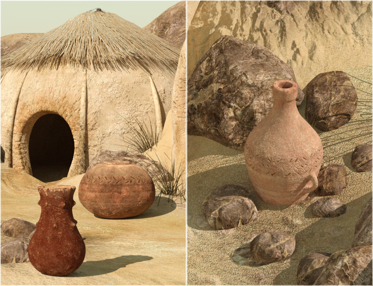 v176 Desert Tribe Hut by: vikike176, 3D Models by Daz 3D