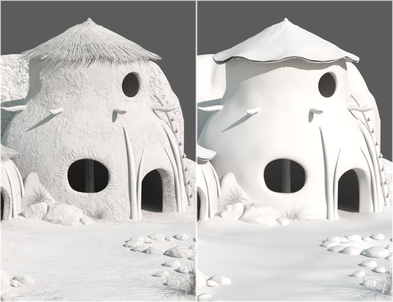 v176 Desert Tribe Hut by: vikike176, 3D Models by Daz 3D