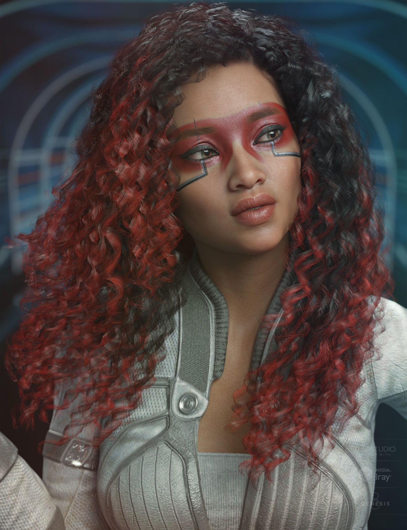 Daiosa Hair for Genesis 3, 8, and 8.1 Females by: AprilYSH, 3D Models by Daz 3D