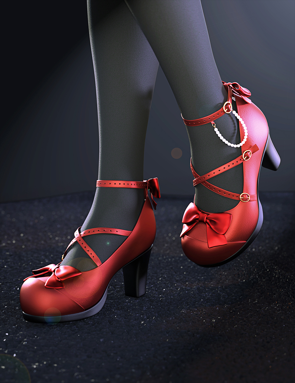 Sue Yee Cute High Heels for Genesis 8 and 8.1 Females by: Sue Yee, 3D Models by Daz 3D