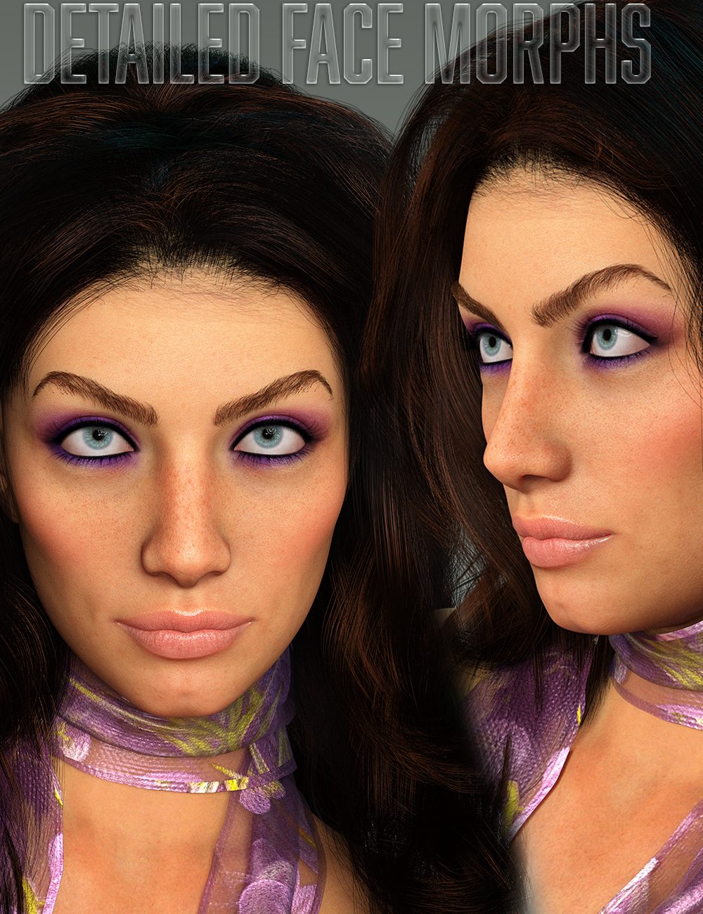 Twizted Detailed Face Morphs for Genesis 8 and 8.1 Female by: TwiztedMetal, 3D Models by Daz 3D