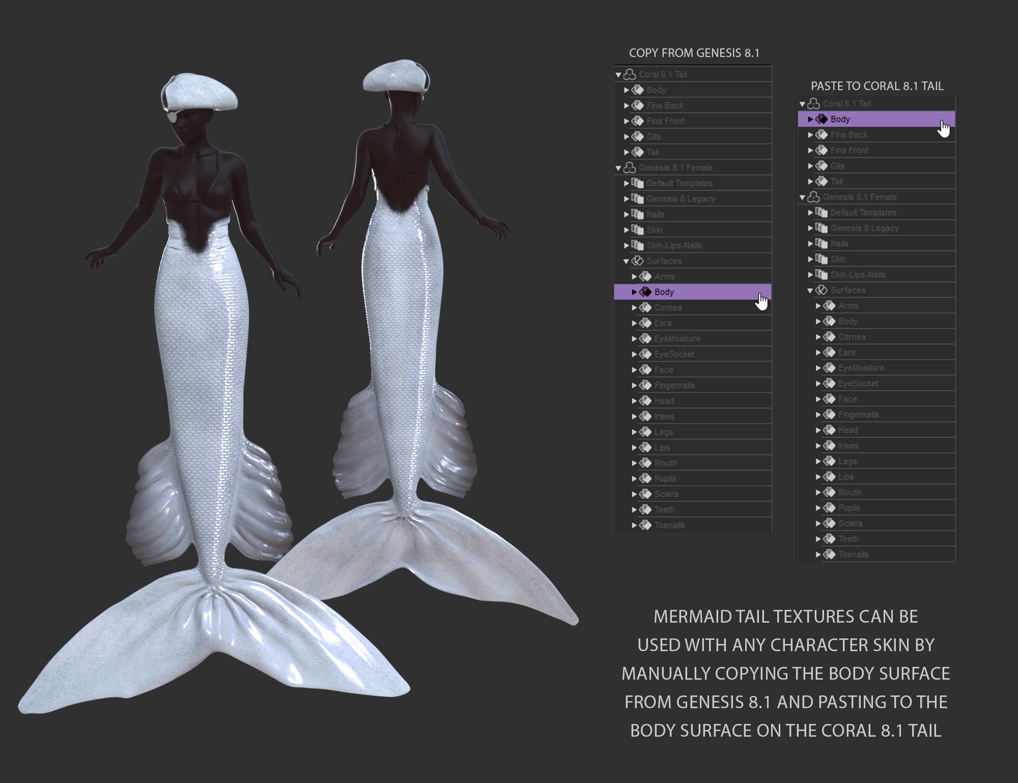 Katalina for Genesis 8.1 and Coral 8.1 by: JessaiiDemonicaEvilius, 3D Models by Daz 3D