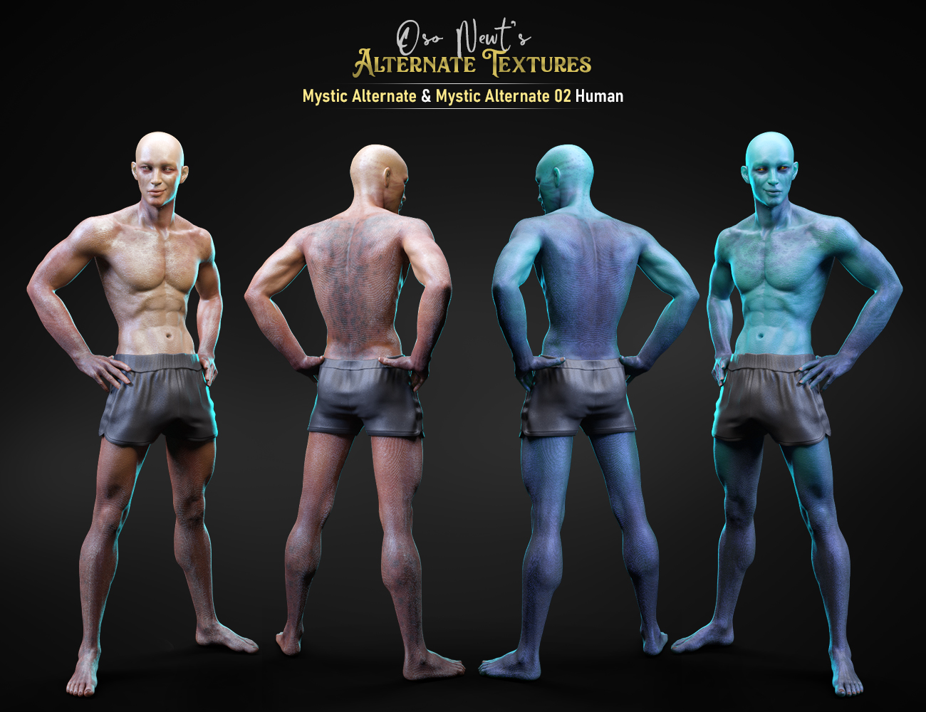 Alternate Textures for Oso Newt and Genesis 8.1 Males by: FenixPhoenixEsid, 3D Models by Daz 3D