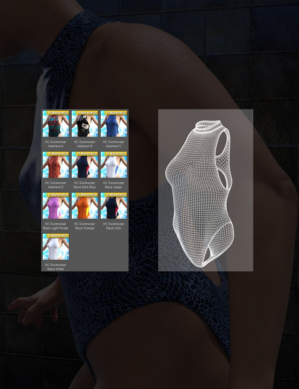 High Cut Swimwear For Genesis 8 Females Daz 3d