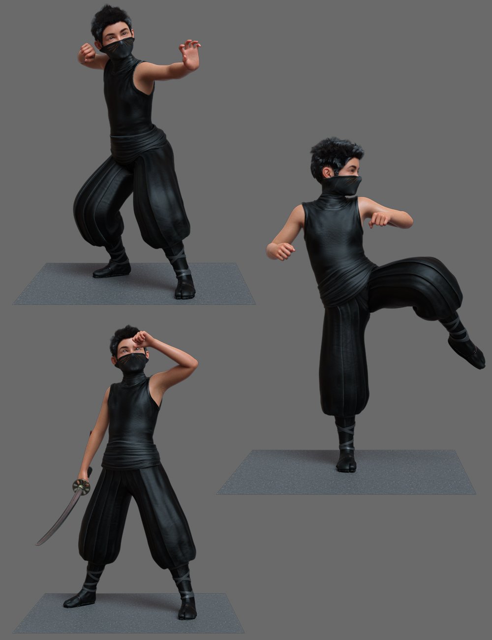 Little Ninja Poses for Kayden HD 8.1 Little Ninja Poses for Kayden HD 8.1 by: Ensary, 3D Models by Daz 3D