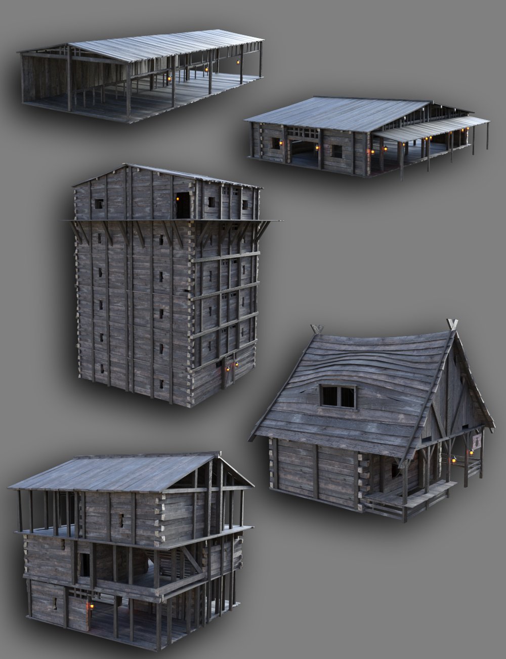 Medieval Industry 2 by: Enterables, 3D Models by Daz 3D
