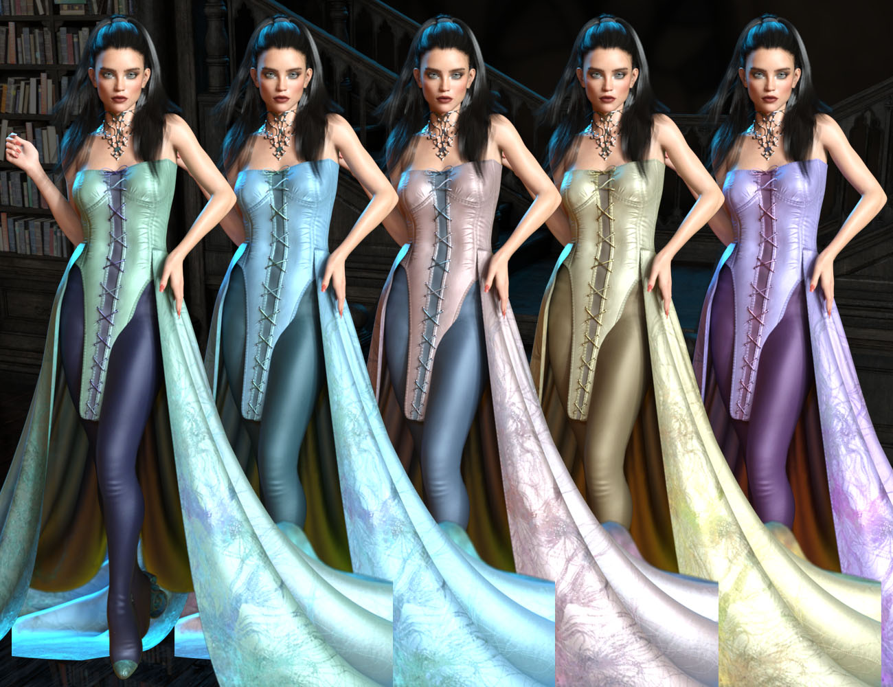 CB Sophia dForce Clothing Set for Genesis 8 and 8.1 Females | Daz 3D