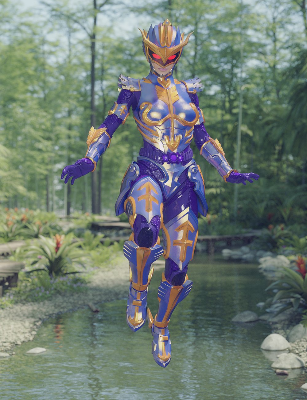12 Constellation Warriors Series: Sagittarius for Genesis 8 and 8.1 Female by: Jerry Jang, 3D Models by Daz 3D